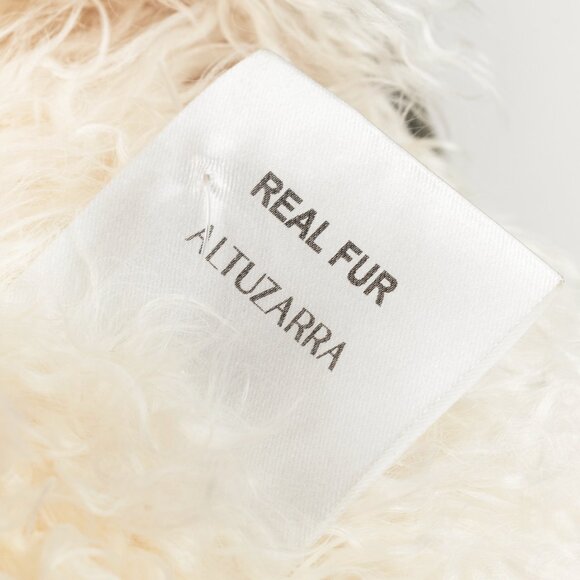 Altuzarra PF/15 Green Cotton Quilted Lamb-Fur Coat - Picture 11 of 11